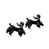 Vintage Poodle Brooch Pair