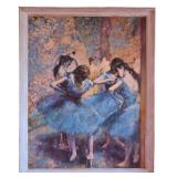 Degas Ballerina Texture Oilette Print