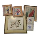Group of Floral Art Prints