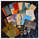 WWII Papers, Booklets, Patches & Memorabilia