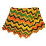 70's Hand Made Afgahn Blanket w/ Maker's Tag