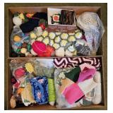2 Boxes Crochet / Knitting Yarn & Accessories