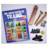 Railroad Enthusists Book, Whistle, Spikes