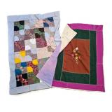 Pair of Hand Sewn / Tied Lap Quilts
