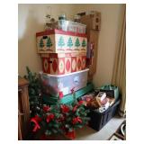 Large Lot of Christmas Deccor, Wrapping, Candles++
