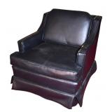 Vintage Black Club Style Arm Chair