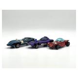 3 1960's Red Line Hot Wheels