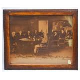 Antique Print of the Wilson Presidential Cabinet