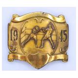 1945 WWII Boxing Champion Belt Buckle