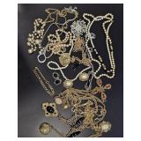Vintage Style Gold Tone Costume Jewelry