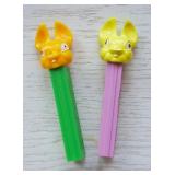 Vintage Pez Fat Ear Bunny Dispensers No Feet