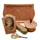 1920's Lyralin Celluloid Vanity Set