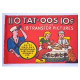 Vintage Tat-oos Book Original Graphic Art Tattoos