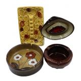 Vintage Ceramic Ash Trays (4)