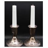 Weighted Sterling Silver Candle Holders