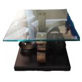 Glass Top Side Table