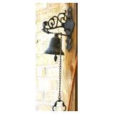 Cast Iron Bell w/ Hand Pull Chain