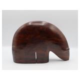 Hand Carved Wood Bear Sculpture