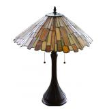 Stained Glass-style Table Lamp - Shade Damaged