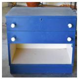 Vintage 2-Drawer Chest w. Shelf Cubby