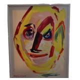 Signed Original Abstract Portrait