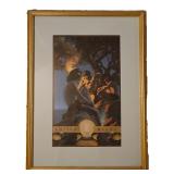 Maxfield Parrish Primitive Man Lithograph Print