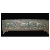 Copper Repossue Fireplace Kettle Grate