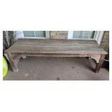 Outdoor Wood Bench