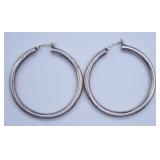 9.1g Sterling Silver Hoop Earrings