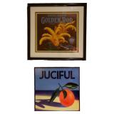 Juciful Advert Tile & Golden Rod Advert Art