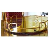 Decorative Round Mirrored Tray