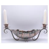 Gregorian Hand Hammered Copper Console Bowl
