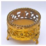Vintage Matson Ormolu Jewelry / Trinket Casket