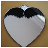 Vintage Heart Shaped Wall Mirror