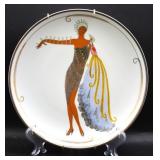 House of Erte Porcelain Art Deco Plate Diva II