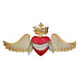Handcrafted Mexican Tin Sacred Heart Wall Art