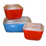 Pyrex Primary Refrigerator Ware Dishes