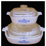 Corning Ware Pyroceram Casserole Dishes