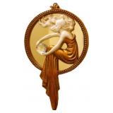 Toscano Lady of the Lake Resin Wall Mirror