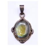 9.2g Sterling Silver Labradorite Pendant