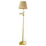 Brass Swing Arm Floor Lamp