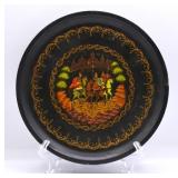 2003 Hand Painted Russian Lacquer Wall Plate