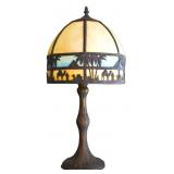 Antique Stained Glass Table Lamp - Shade Broken