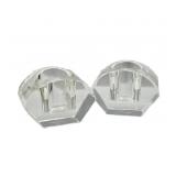 Pair of Signed Crystal Tealight Holders