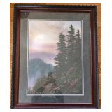 Robert Tino Mountain Scene Print