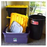 Storage Totes, Rubbermade Trashcan