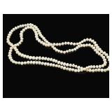 Genuine Pearl Hand Knotted XL 24' Necklace