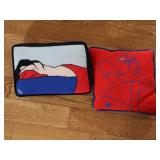 Pair of Deco Style Throw Pillows