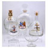 Liquor Decanter Bottles & Snifter & Ale Glasses