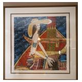 Shao Kuang Serigraph on Rice Paper